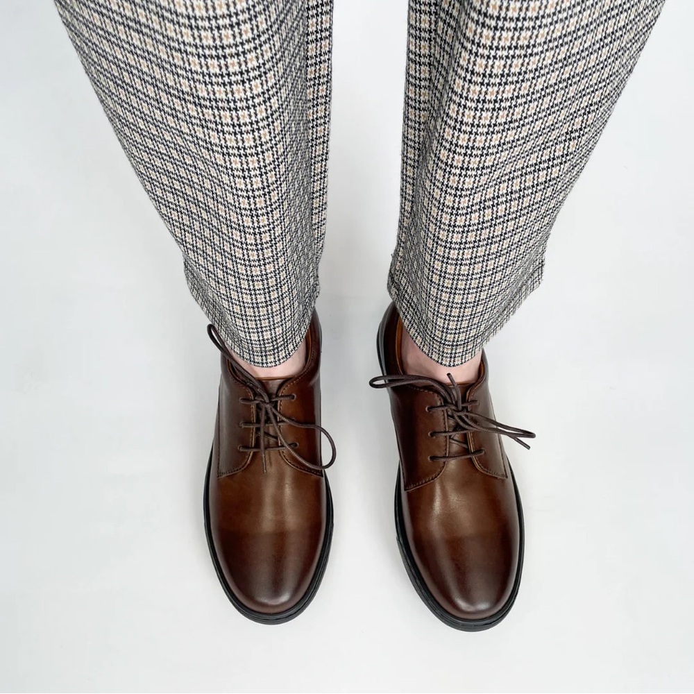 Women’s Brown Leather Dress Sneakers